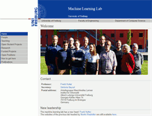Tablet Screenshot of ml.informatik.uni-freiburg.de