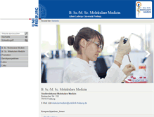 Tablet Screenshot of molekularmedizin.uni-freiburg.de
