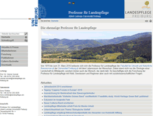 Tablet Screenshot of landespflege.uni-freiburg.de