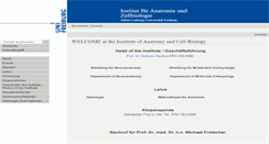 Desktop Screenshot of anatomie.uni-freiburg.de