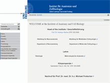 Tablet Screenshot of anatomie.uni-freiburg.de