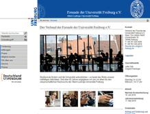 Tablet Screenshot of freunde.uni-freiburg.de