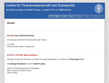 Tablet Screenshot of fiwi1.uni-freiburg.de