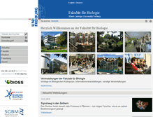 Tablet Screenshot of bio.uni-freiburg.de
