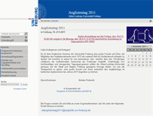 Tablet Screenshot of anglistentag2011.uni-freiburg.de