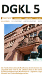 Mobile Screenshot of dgkl.uni-freiburg.de