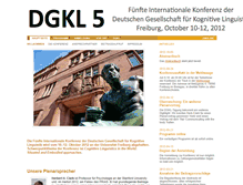 Tablet Screenshot of dgkl.uni-freiburg.de