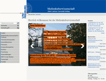 Tablet Screenshot of medienkulturwissenschaft.uni-freiburg.de