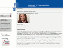 Tablet Screenshot of chancengleichheit.uni-freiburg.de