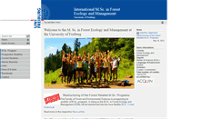 Desktop Screenshot of msc-forest-ecology-management.uni-freiburg.de