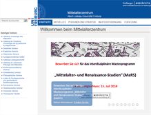 Tablet Screenshot of mittelalterzentrum.uni-freiburg.de