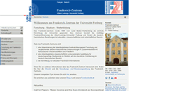 Desktop Screenshot of fz.uni-freiburg.de