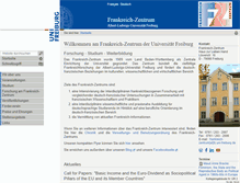 Tablet Screenshot of fz.uni-freiburg.de