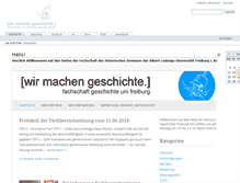 Tablet Screenshot of fsgeschichte.uni-freiburg.de
