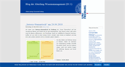 Desktop Screenshot of blog.mw.uni-freiburg.de