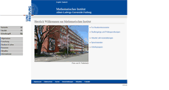 Desktop Screenshot of math.uni-freiburg.de