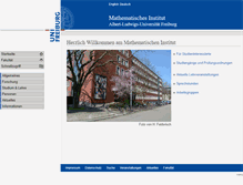 Tablet Screenshot of math.uni-freiburg.de