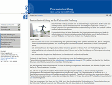 Tablet Screenshot of personalentwicklung.uni-freiburg.de