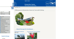 Desktop Screenshot of botanischer-garten.uni-freiburg.de