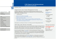 Desktop Screenshot of cms.uni-freiburg.de
