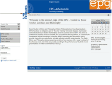 Tablet Screenshot of epg.uni-freiburg.de