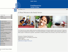 Tablet Screenshot of familienservice.uni-freiburg.de