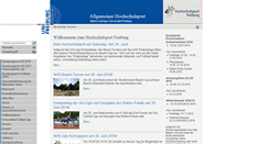 Desktop Screenshot of hochschulsport.uni-freiburg.de