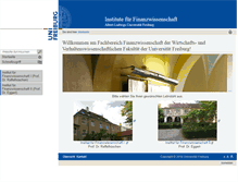 Tablet Screenshot of fiwi.uni-freiburg.de