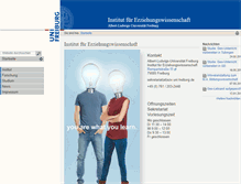 Tablet Screenshot of ezw.uni-freiburg.de