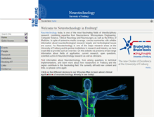 Tablet Screenshot of neurotechnology.uni-freiburg.de
