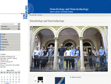 Tablet Screenshot of brain.uni-freiburg.de