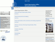 Tablet Screenshot of gleichstellungsbuero.uni-freiburg.de