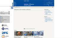 Desktop Screenshot of physik.uni-freiburg.de