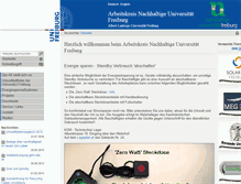 Tablet Screenshot of nachhaltige.uni-freiburg.de