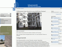 Tablet Screenshot of indogermanistik.uni-freiburg.de