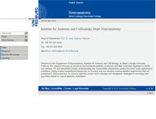 Tablet Screenshot of neuroanatomie.uni-freiburg.de