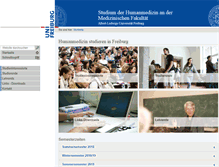Tablet Screenshot of medizinstudium.uni-freiburg.de