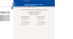 Desktop Screenshot of mathphys.uni-freiburg.de